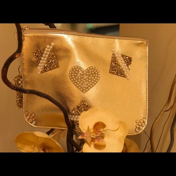 Pearl Heart Gold Purse - Picture 4 of 4
